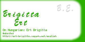 brigitta ert business card